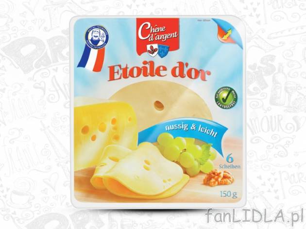 Ser Etoile d`Or , cena 5,55 PLN za 150 g/ opak., 100g=3,70 PLN.